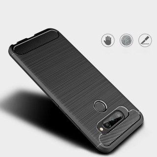 Elastyczne etui Carbon Case do LG K50S czarny