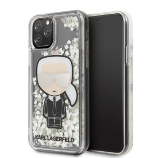 Etui Karl Lagerfeld do iPhone 11 Pro hardcase Ikonik Glitter Glow in the dark