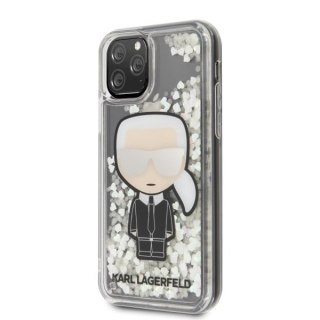 Etui Karl Lagerfeld do iPhone 11 Pro hardcase Ikonik Glitter Glow in the dark