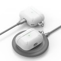 Wytrzymałe etui case na słuchawki AirPods Pro + karabińczyk biały