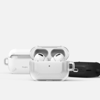 Etui case na słuchawki AirPods Pro + karabińczyk czarny