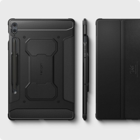 SPIGEN RUGGED ARMOR "PRO" GALAXY TAB S9 FE+ PLUS 12.4 X610 / X616B BLACK