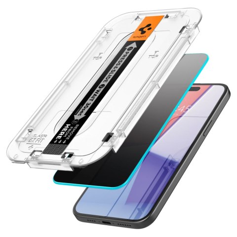 SZKŁO HARTOWANE SPIGEN GLAS.TR "EZ FIT" 2-PACK IPHONE 15 PLUS PRIVACY