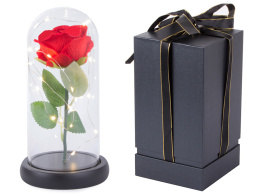 Wieczna Róża LED w Szkle na Prezent Pudełko Lampki