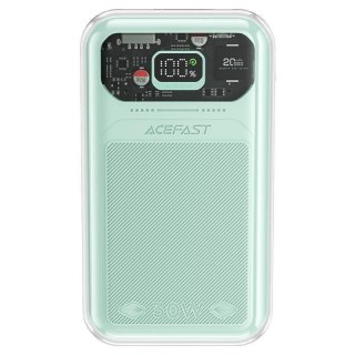 Acefast powerbank 20000mAh Sparkling Series szybkie ładowanie 30W zielony (M2)