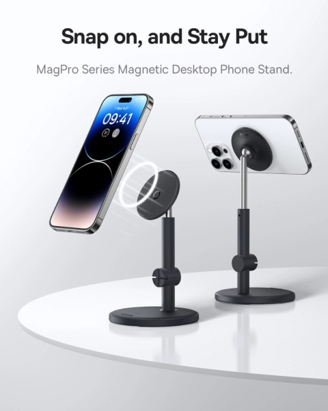 Magnetyczny uchwyt stojący Baseus MagPro do telefonu - czarny