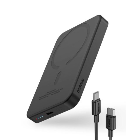 Mini powerbank Baseus 5000mAh 20W + kabel USB-C (20V/3A) - czarny