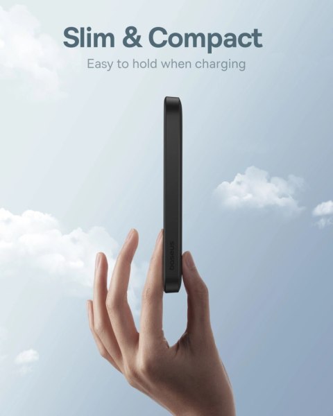 Mini powerbank Baseus 5000mAh 20W + kabel USB-C (20V/3A) - czarny