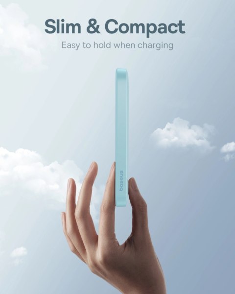 Mini powerbank Baseus 5000mAh 20W + kabel USB-C (20V/3A) - niebieski