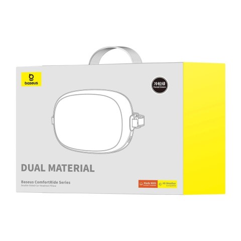Poduszka Baseus ComfortRide Series na zagłówek samochodowy z 2 materiałami - ciemnozielona