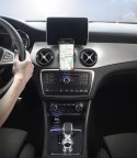 Nadajnik transmiter FM audio Bluetooth port AUX / ładowarka samochodowa 2x USB 15W 2A czarny