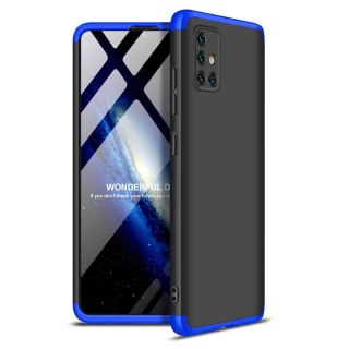 Etui na całą obudowę przód + tył do Samsung Galaxy A51 czarno-niebieski