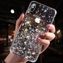 Błyszczące etui z brokatem Star Glitter do iPhone 8 Plus / iPhone 7 Plus przezroczysty