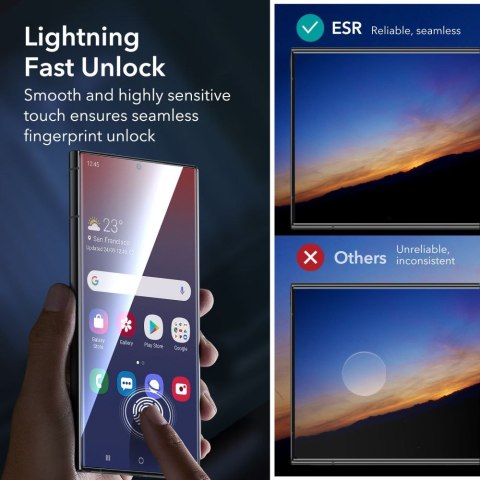 Szkło Hartowane Do Etui + Na Aparat Do Galaxy S24 Ultra - Aplikator