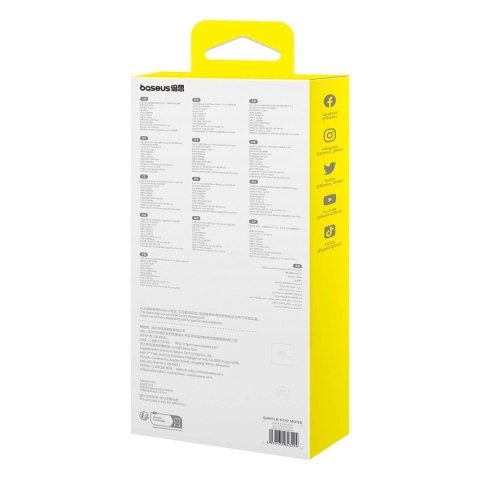 HUB USB 6w1 Baseus Metal Gleam Series II USB-A/USB-C/USB-C PD/HDMI/RJ45/SD/TF - czarny