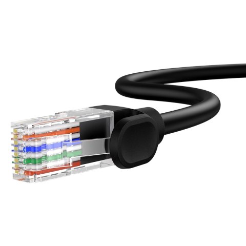 Kabel Ethernet High Speed Cat 5 RJ-45 1000Mb/s 8m okrągły - czarny