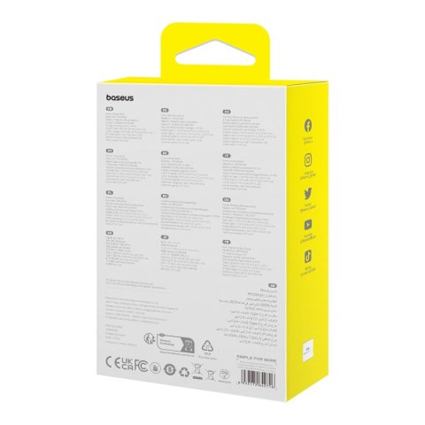 Powerbank Baseus Magnetic Mini MagSafe 10000mAh 20W z wbudowanym kablem Lightning - niebieski + kabel Baseus Simple Series USB-C