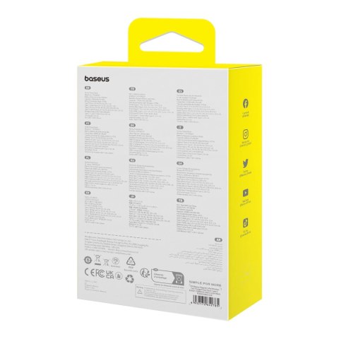 Powerbank Baseus Magnetic Mini MagSafe 10000mAh 30W z wbudowanym kablem Lightning - czarny + kabel Baseus Simple Series USB-C - 