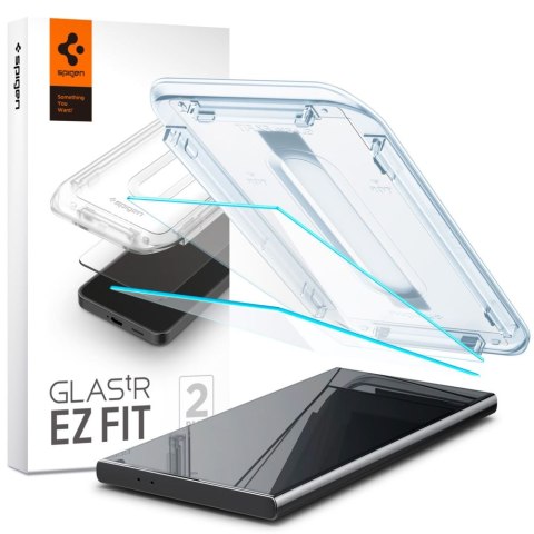 Spigen Glas.tr Ez Fit 2-pack – Najlepsze szkło hartowane do Galaxy S24 Ultra - Ramka Montażowa