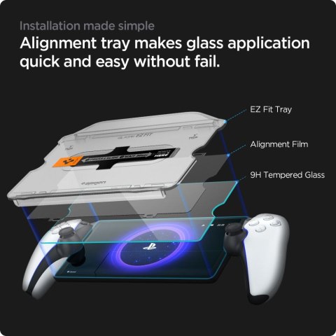 SZKŁO HARTOWANE SPIGEN GLAS.TR "EZ FIT" SONY PLAYSTATION PORTAL CLEAR