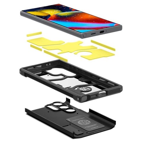 Etui Spigen Tough Armor na Samsung Galaxy S24 Ultra - czarne