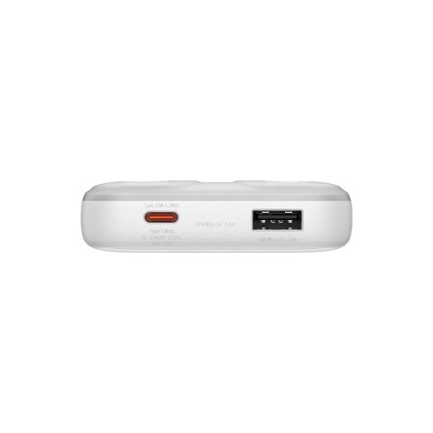 Powerbank Baseus Comet Series z wyświetlaczem 10000mAh 22.5W - biały + kabel USB-A - USB-C 0.3m - biały