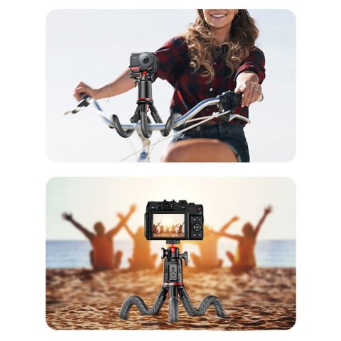 TECH-PROTECT L07S BLUETOOTH SELFIE STICK FLEXIBLE TRIPOD BLACK