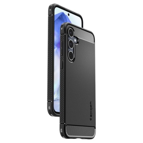 Spigen Rugged Armor Galaxy A55 5G Matte Black – Wytrzymałe Etui Ochronne do Samsung