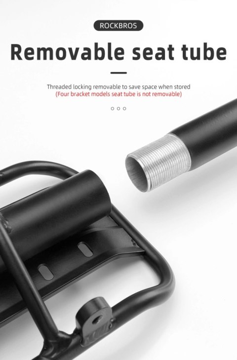 Bagażnik rowerowy Rockbros 33210004001 z półką - czarny