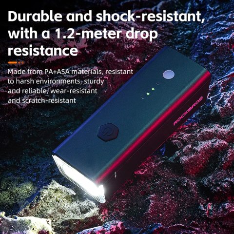 Lampka rowerowa przednia Rockbros 24510003001 260 lm - czarna