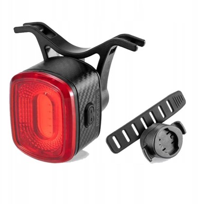 Lampka rowerowa tylna Rockbros Q2S LED USB-C - czarna