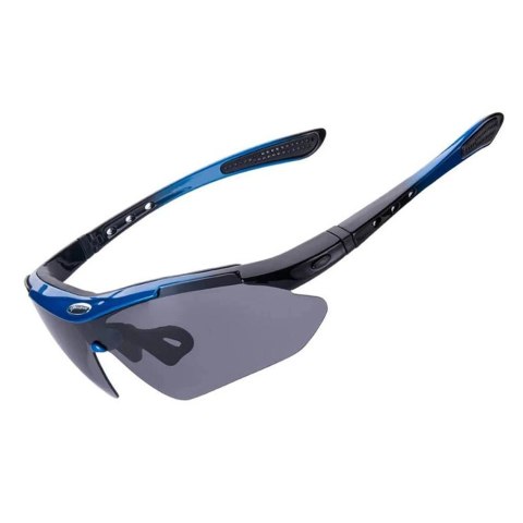 Okulary rowerowe Rockbros 10134PL polaryzujące - niebieskie