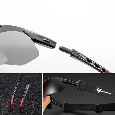 Okulary rowerowe Rockbros 10134PL polaryzujące - niebieskie