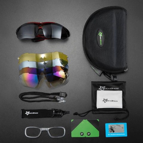 Okulary rowerowe Rockbros 10134PL polaryzujące - niebieskie