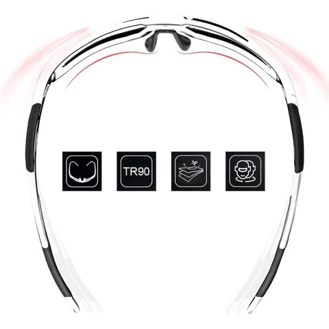 Okulary rowerowe Rockbros 10183 polaryzujące - niebieskie