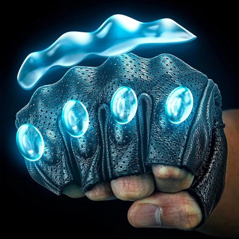 Rękawice motocyklowe Rockbros 16220006003 L skórzane - czarne