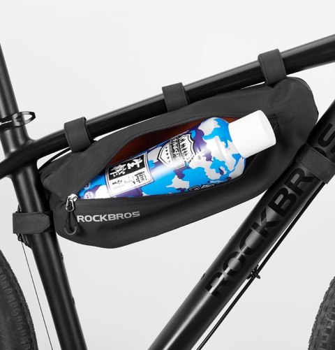 Sakwa rowerowa Rockbros AS-043 na rzepy 3l - czarna