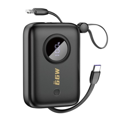 Powerbank Dudao K14 USB-A / USB-C 10000mAh - czarny