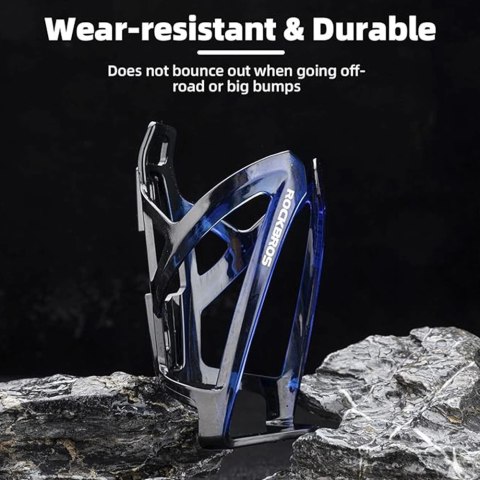 Uchwyt rowerowy Rockbros FK338 na bidon - czarno-niebieski