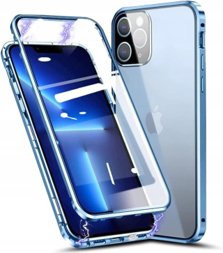 Etui Magnetyczne 360 do iPhone 13 Pro Max Niebieski