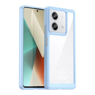 Etui Outer Space Case z żelową ramką do Xiaomi Redmi Note 13 Pro - niebieskie
