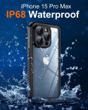 Etui Wodoodporne 360 Braders do iPhone 15 Pro Waterproof IP68