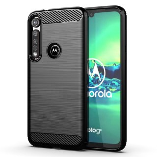 Elastyczne etui pokrowiec do Motorola Moto G8 Plus czarny