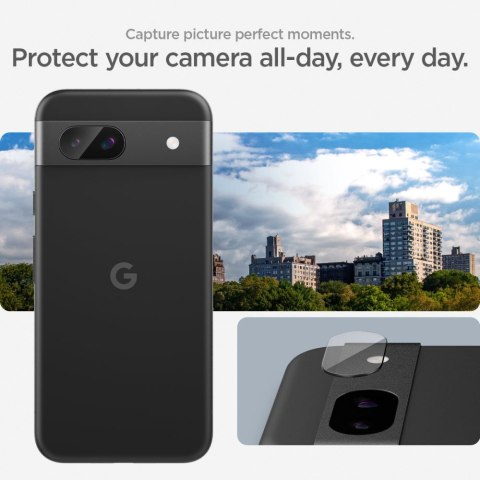 OSŁONA APARATU SPIGEN OPTIK.TR "EZ FIT" CAMERA PROTECTOR 2-PACK GOOGLE PIXEL 8A CLEAR