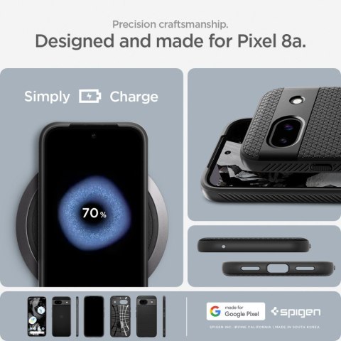 SPIGEN LIQUID AIR GOOGLE PIXEL 8A MATTE BLACK