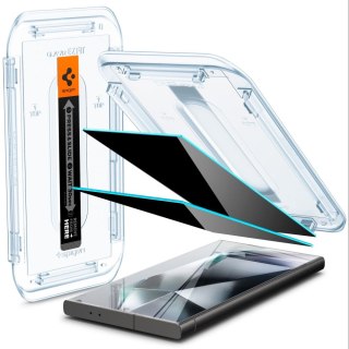 SZKŁO HARTOWANE SPIGEN GLAS.TR "EZ FIT" 2-PACK GALAXY S24 ULTRA PRIVACY