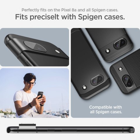 OSŁONA APARATU SPIGEN OPTIK.TR "EZ FIT" CAMERA PROTECTOR 2-PACK GOOGLE PIXEL 8A CLEAR