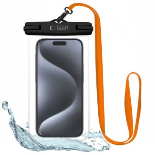 TECH-PROTECT UWC7 UNIVERSAL WATERPROOF CASE BLACK/ORANGE