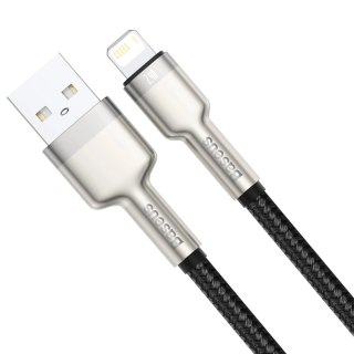 Kabel Baseus Cafule Series Metal Data USB-A / Lightning 2.4A 1m - czarny