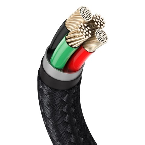 Kabel Baseus Cafule Series Metal Data USB-A / Lightning 2.4A 1m - czarny